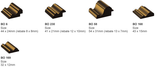 Image profiles of Bolection Moulds