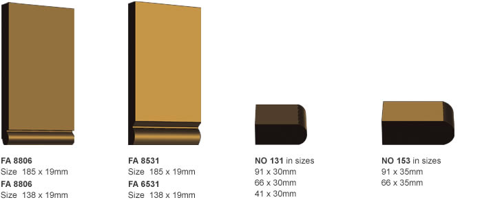 Image profiles of Fascia Boards and Nosings